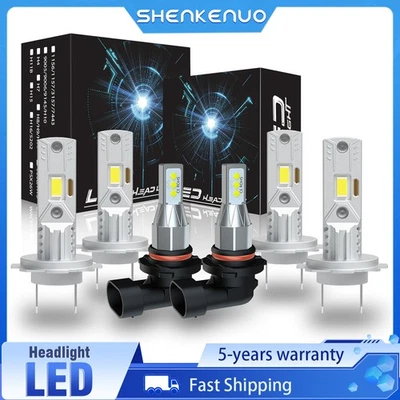 For Kia Soul EV 2015 2016 2017 Combo H7 H7& 9006 LED Headlight Fog Light Bulb - Image 1 of 4