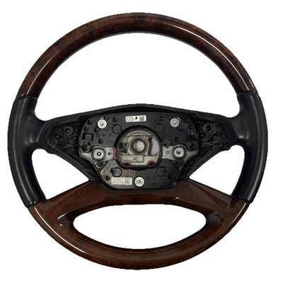 2013 Mercedes S550 W221 Steering Wheel With Paddle Shifters Black With Wood - Изображение 1 из 4