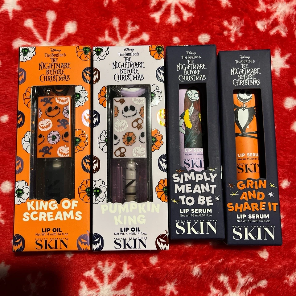 The Nightmare Before Christmas Lip Gloss And Lipstick 4 Pack - Image 1 of 2