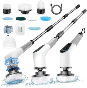 Elektrische Reinigungsbürste, 8 in 1 Electric Cleaning Brush mit austauschbaren  - Bild 1 von 7