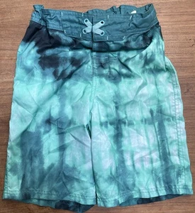 Art Class Boys size 12 Green Black Swim Trunks Shorts Bottoms Pool Summer - Picture 1 of 5