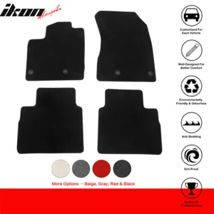 Fits 21-25 Nissan Rogue Black Nylon Floor Mats Custom Carpets Liners Front &Rear - Picture 1 of 10