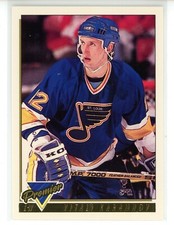 1993-94 Topps Premier Hockey Gold #292 Vitali Karamnov (Blues)