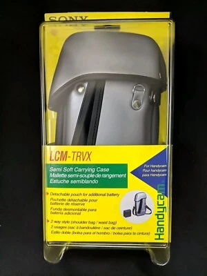 ALTA CALIDAD Estuche para Cámara Sony LCM-TRVX -Interior: 8.5" H x 4" L x 2.5" W - Plateado Foto 1 de 4