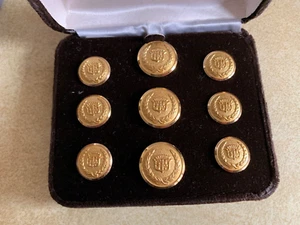 NUEVO DE COLECCIÓN CADILLAC 24k chapado en oro juego de botones/9 Premio Vendedor sin usar en caja - Imagen 1 de 3