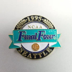 Vintage 1995 NCAA Final Four Seattle Enamel Lapel Pin Brooch 90s Basketball - Picture 1 of 7