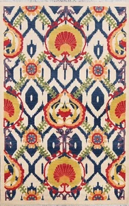 Transitional Super Kazak Vegetable Dye Oriental Area Rug Hand-knotted 4x6 Carpet - Picture 1 of 12