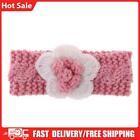 Knitted Flower Kids Hair Band Twist Woven Woolen Baby Headband(Pink)