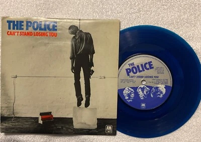 The Police : Can't Stand Losing You (1978) 7" BLUE vinyl picture sleeve - STING - Image 1 of 4
