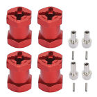 (Red)RC Wheel Hex Spacers Non Deform Easy To Remove Improve Stability Hex Hub