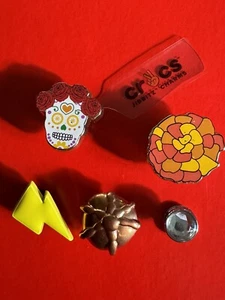 Crocs X Dia De Muertos Art Metal Bling Jibbitz 5 Pcs. - Picture 1 of 4