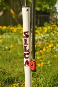 Silca Floor Pump Vintage Columbus Tube Pink L'Eroica Italy Bianchi Cinelli Track - Picture 1 of 9