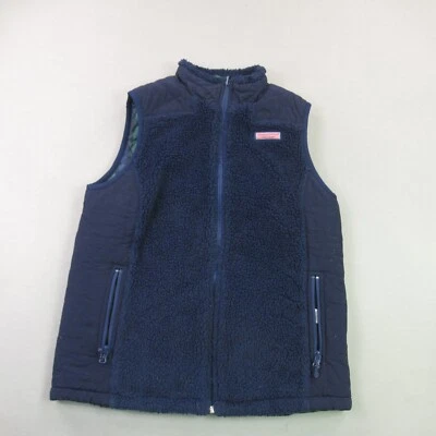 Vineyard Vines Vest Womens Small Sleeveless Full Zip Outdoors Reversible - Image 1 of 4
