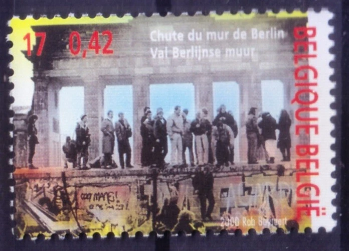 Berlin Wall, Architecture, A journey through 20th century, Belgium 2000 MNH [Ps] - Image 1 of 1