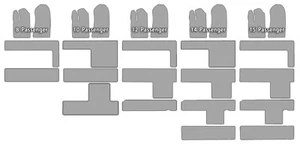 Black 2015-2024 Ford Transit 150, 250, 350 Custom-Fit Carpet Full Floor Mat Sets - Picture 1 of 13