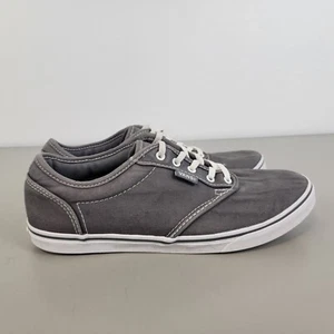 VANS Classic Womens Gray Gray White Low Top Lace Up Skate Shoes Size US 8 TB4R - Picture 1 of 10
