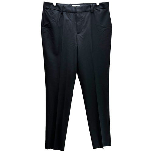 Pantaloni Coach Donna 10 pantaloni misti lana neri affusolati anteriori piatti abito a metà altezza