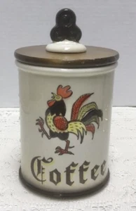 Barattolo caffè pollo gallo Metlox Poppytrail vintage anni 50 fattoria - Foto 1 di 13