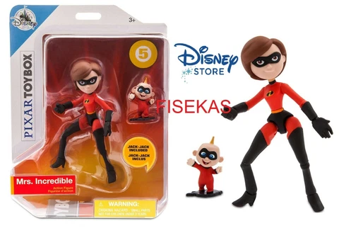 Disney Store Mrs Incredible & Jack-Jack Action Figure Incredibles  Toybox 5" NEW Cover
