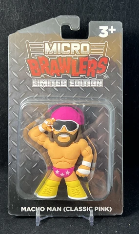 Pro Wrestling Tees Micro Brawlers Macho Man Classic Pink LE MIP Nice New ROH Cover