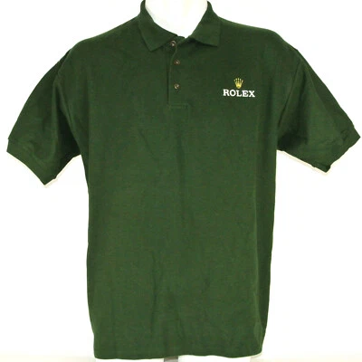 ROLEX Jewelry Store Employee Uniform Polo Shirt Green Size M Medium NEW - Image 1 of 4