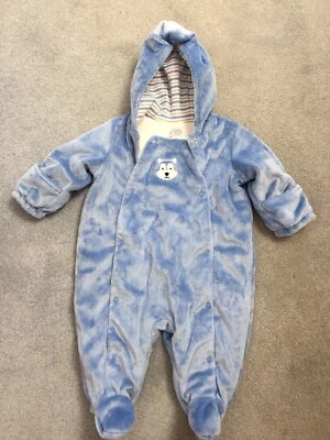 Traje de nieve de invierno para bebé Talbots niño azul talla 3-6 meses. Infantil. Cachorro suave y cálido Foto 1 de 4