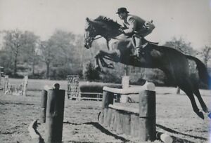 ALDERSHOT c.1950 -Harry Llewellyn Saut d'Obstacle "Foxhunter" Angleterre- P 2038