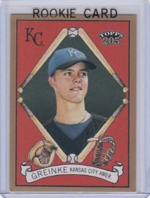 ZACK GREINKE ROOKIE CARD Topps 205 Baseball RC Kansas City Royals Houston Astros - Image 1 of 2