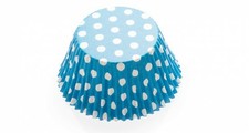 Pirottini azzurri a pois rigidi 12 pz Decora