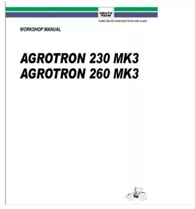 Deutz Agrotron 230 260 MK 3 Workshop Manual - Picture 1 of 4