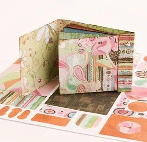 BasicGrey PHEOBE MATCHBOOK KIT 12x12 DIECUT (2) DBL-SIDED SHEETS scrapbooking - Picture 1 of 1