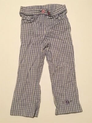 Pantalones elásticos de guinga lavanda para niñas HARTSTRINGS ~ talla 3T Foto 1 de 2