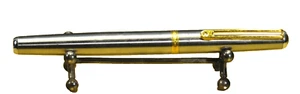 "Inoxcrom" Wall Street Brushed Chrome> Solid Spanish c.1992's Fountain pen - Imagen 1 de 20