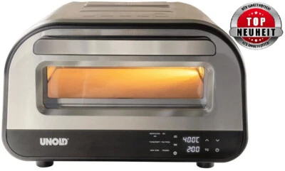UNOLD Premium Pizzaofen Luigi bis 400°C eckiger Pizzastein 68816 - Bild 1 von 4