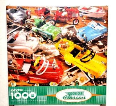 Springbok 1000 Piece Jigsaw Puzzle - “Kiddie Car Classics” - 1993 – 24" x 30”  - Image 1 of 4