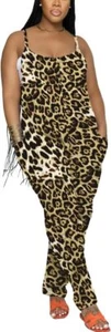 Nimsruc Womens Jumpsuits Casual Summer Rompers Sling Sleeveless Loose Baggy Over - Picture 1 of 15