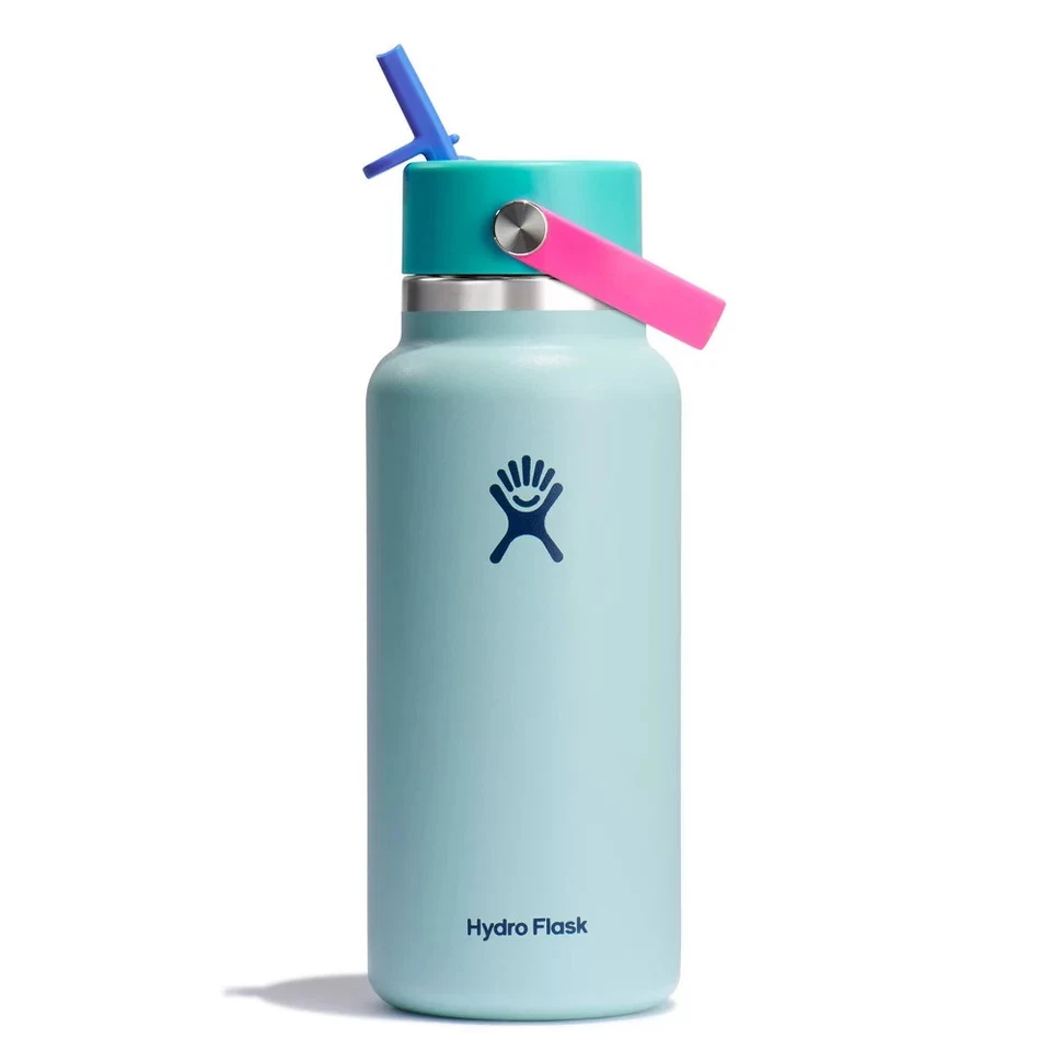 Botella de agua de pajita de boca ancha Hydro Flask 32 oz aislada al vacío Foto 1 de 1