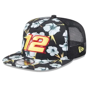 Men's New Era Black Ryan Blaney Adventure Pattern Golfer Adjustable Hat - Picture 1 of 5