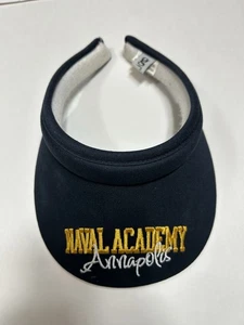 Visera Naval Academy Annapolis bordada azul marino talla única golf - Imagen 1 de 7