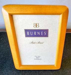 Vintage! MCM Burnes State Street Holz klassischer Bilderrahmen 5 x 7 Foto sehr guter Zustand  - Bild 1 von 4