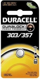 Duracell D303/357 Ossido d'Argento 1 Conteggio, (Confezione da 6) - Foto 1 di 2