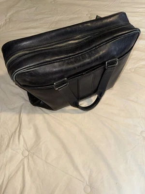 Bolso para portátil Coach Hudson F05745 de cuero negro de colección (falta correa para el hombro) Foto 1 de 4