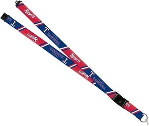 Texas Rangers Lanyard Keychain Double Sided Breakaway Safety Design Adult 18... - Picture 1 of 6