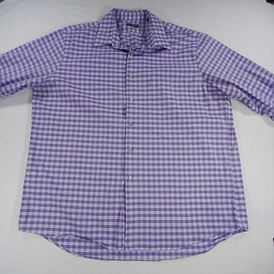 Рубашка эластичная Van Heusen Flex стандартного покроя 17,5 34/35 XL разноцветная клетчатая - Изображение 1 из 4