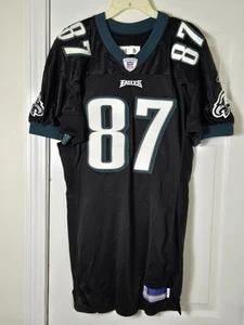 Reebok Philadelphia Eagles Todd Pinkston Game Used Worn Jersey Black Alternate - Bild 1 von 8