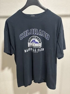 Camisa negra vintage del club de béisbol Colorado Rockies 2006 extra grande para hombre - Imagen 1 de 2