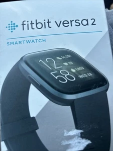 Fitbit Versa 2 - Health & Fitness Smart Watch Black Band - Photo 1 sur 6