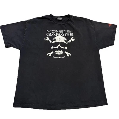Monster Garage Shirt Mens 2XL Black Vintage Motorcycle 2003 Short Sleeve Y2K - Image 1 of 4