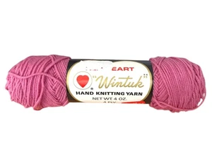 Hilo de tejer a mano Wintuk Red Heart vintage 4 oz 4 capas Lt. Rose #756 lote 57068 - Imagen 1 de 9