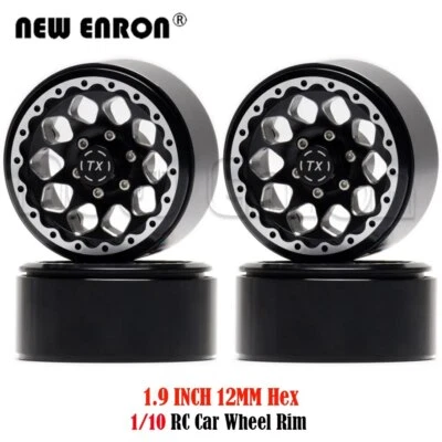 1:10 1.9 Wheel Rims Beadlock Hub For Rock Crawler Tamiya D90 D110 MST TRX4 Jimny - Image 1 of 4